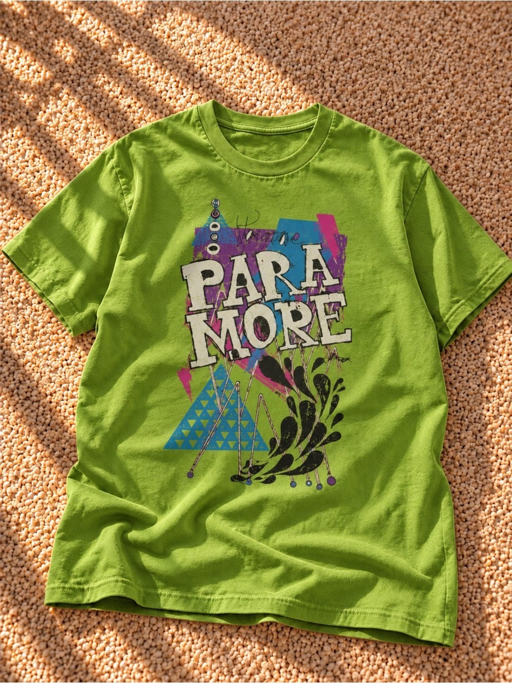 Paramore Graphic T-Shirt Kiwi Green Unisex
